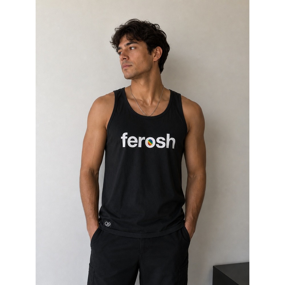 Queer Eye Mens Graphic Tank Top XL Black Sleeveless Shirt Ferosh Streetwear‎